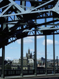Cathedral from the Bridge  Newcastle Upon Tyne  Tyne and Wear  England  United Kingdom  Europe