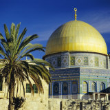The Dome of the Rock  Muslim Shrine on Temple Mount  Jerusalem  Israel