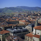 View Across Old Town  Bilbao  Capital of the Basque Province of Vizcaya (Pais Vasco)  Spain  Europe