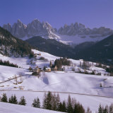 Val De Funes  St Magdalena and Geisler Mountains  South Tirol  Trentino-Alto Adige  Italy