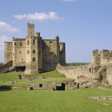 Warkworth Castle Dating from Medieval Times  Northumberland  England  UK