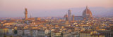 Dawn Over Florence Showing the Duomo and Uffizi  Tuscany  Italy