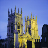 York Minster Floodlit  York  Yorkshire  England  UK  Europe