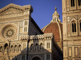 Exterior of the Christian Cathedral  the Duomo  S Maria Del Fiore  Tuscany  Italy