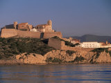 View of the Wall and Old Centre (d'Alt Villa) (Dalt Vila)  Ibiza Town  Ibiza  Spain  Mediterranean