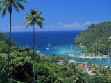 Elevated View Over Marigot Bay  Island of St Lucia  Windward Islands  West Indies  Caribbean