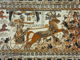 Detail Showing the Destruction of Asians Painted on the Box of Stuccoed Wood  Thebes  Egypt