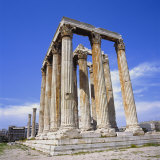 Temple of Olympian Zeus  Athens  Greece  Europe