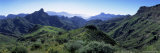 View West from Route Gc210  with Roque Bentayga on the Left  Gran Canaria  Canary Islands  Spain