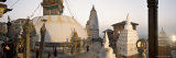 A Panorama Formed of Three Frames Giving a Very Wide Angle View  Kathmandu  Nepal