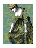 Woman with White Bird