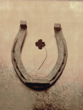 Lucky Horse Shoe on Dusty Rose Metallic IV