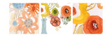 Watercolor Bouquets Triptych