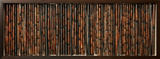 Bamboo Forest Shadowbox  Espresso on Rattan Panorama (Authentic Preserved Botanical)