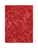 Poinsettias  c1983 (White on Red)