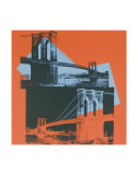 Brooklyn Bridge  c1983 (black  red  blue)