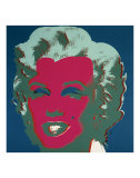 Marilyn  c1967 (On Peacock Blue  Red Face)