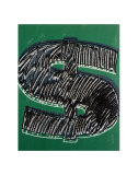 Dollar Sign  c1981 (Black on Green)