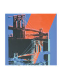 Brooklyn Bridge  c1983 (pink  red  blue)