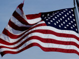 American Flag Waving in the Breeze
