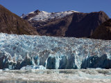 Blue Ice Along Glacier Front  Leconte Glacier  Alaska