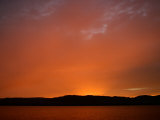 Colorful Sunset in Chatam Strait  Alaska