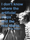The Artificial and the Real