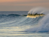 Big Waves Breaking at Sunrise at Emma Woods State Beach  California
