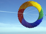 Colorful Kite Flying in Sky at Beach  Romo  Denmark