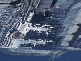 Aerial of la Guardia Airport in New York City