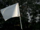 Close View of a Flag on a Golf Course  Groton  Connecticut