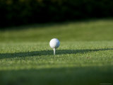 Close View of a Golf Ball on a Tee  Groton  Connecticut