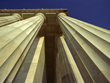 Abstract View of Columns of Lincoln Memorial  Washington  DC