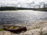 Canoe Pulled Up on the Shore