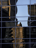 Abstract Shapes Are Reflected in Office Building Windows at Days End  Australia