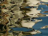 Abstract Reflections Formed by Rippling Water in a Venetian Canal  Venice  Italy