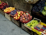 Assorted Fresh Fruits of Berries for Sale at a Siena Market  Tuscany  Italy