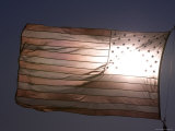 American Flag at Sunrise