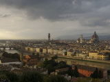 Elevated View over City from Piazzele Michelangelo  Florence  Italy