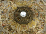 Fresco by Vasari and Zuccari on Ceiling of Duomo  Florence  Italy