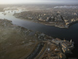 Aerial View of Havana Showing the Canal del Puerto  Cuba