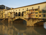 Early Morning Sunrise on Ponte Vecchio at Dawn  Florence  Italy
