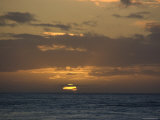Beautiful Sunset over the Pacific Ocean  Hawaii