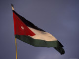 Jordanian Flag in Amman  Jordan