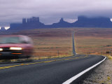 Fog Obscures Monument Valley  Utah