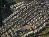 Aerial View of a Housing Development in Taipei  Taiwan