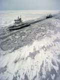 Finland  Ice-Breaker Making Way for Freighter in Northern Section of Gulf of Bothnia