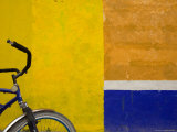 Bicycle Waits for its Owner on a Cozumel Side Street  Mexico