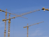 Cranes Fill the Sky During the Consruction of Government Offices  Berlin  Germany