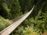Hikers Crossing the Capilano Suspension Bridge